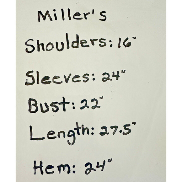 Miller’s Women’s Sheer Paisley Peasant Blouse Summer Beige/Lavender/Gray Size 14 - Picture 7 of 7